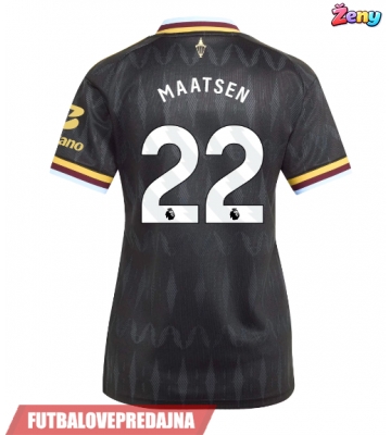 Lacne Ženy Futbalové dres Aston Villa Ian Maatsen #22 2026-27 Krátky Rukáv - Preč